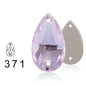 7 * 12Mm water drop flat buckle handmade perforated hand sewn drill clothing accessories high-grade rhinestone water drop hand sewn stone
