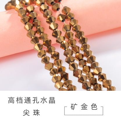 4mm 21 Colors Bicone Shaped Crystal Stone Loose Necklace Bracelet Earring Glass Rhinestone Beads
