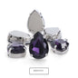 20*30mm 10pcs Drop Shape Glass Rhinestones with Claw Sew on Teardrop Crystal Stone Diamond Metal Base