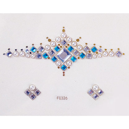 Tattoo Sticker Face Rhinestone Diamond Forehead Stickers Creative Stage Beauty Stickers Face Pasters