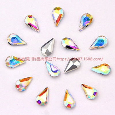 10pcs Diamond Crystal Glass Rhinestone Diy Material Mobile Phone Accessories