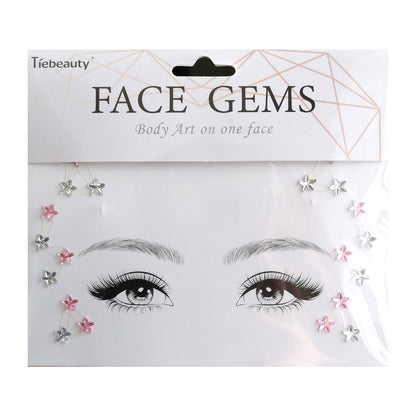 Tattoo Sticker Face Rhinestone Diamond Forehead Stickers Creative Stage Beauty Stickers Face Pasters