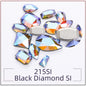 TonyBead 20Pcs Mixed Shape Flatback Stone Gem Glass Nail Art Rhinestone For Jewelry Making Loose Strass Crystal Nail Accessories Nail Drill kuku