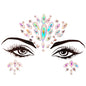 EDM Electronic Music Festival Face Pasters Eyebrow Stick-on Crystals Resin Drill Carnival Diamond Sticker Masquerade Face Decoration