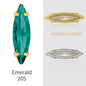 4*15mm Horse-eye Shaped Rhinestone DIY Jewelry Accessories Pointy-bottom Shaped Rhinestone Nail Sticker Rhinestone Material