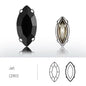 Hollow Out Copper Claw Rhinestones Sets Shiny Glass Strass Set Horse Eye Shape DIY Art Crafts Sew On Stones Claws Sets - tony beads