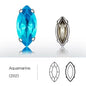 Hollow Out Copper Claw Rhinestones Sets Shiny Glass Strass Set Horse Eye Shape DIY Art Crafts Sew On Stones Claws Sets - tony beads