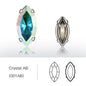 Hollow Out Copper Claw Rhinestones Sets Shiny Glass Strass Set Horse Eye Shape DIY Art Crafts Sew On Stones Claws Sets - tony beads