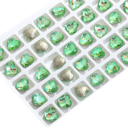 10mm Heart Dome Surface Glass Crystal K9 Nail Art Rhinestone for DIY Jewelry Making