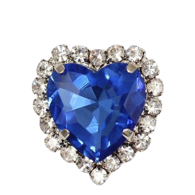 10pcs 14mm Love Crystal Buckle Glass Claw Rhinestones Enclosing Edge Hand Sewn Rhinestones Diy Clothing Accessories Materials