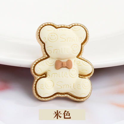 Cartoon Alloy Animal Bear Diy Phone Case Accessories Crocs Handmade Gum Decorative Ornament Accessories