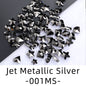 50pcs Flat Back Crystal Nail Parts Hearts 50 Pieces 3D Glass Rhinestones for Needlework Decoration Glitter Gems Design Fac
