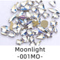 50pcs Flat Back Crystal Nail Parts Hearts 50 Pieces 3D Glass Rhinestones for Needlework Decoration Glitter Gems Design Fac