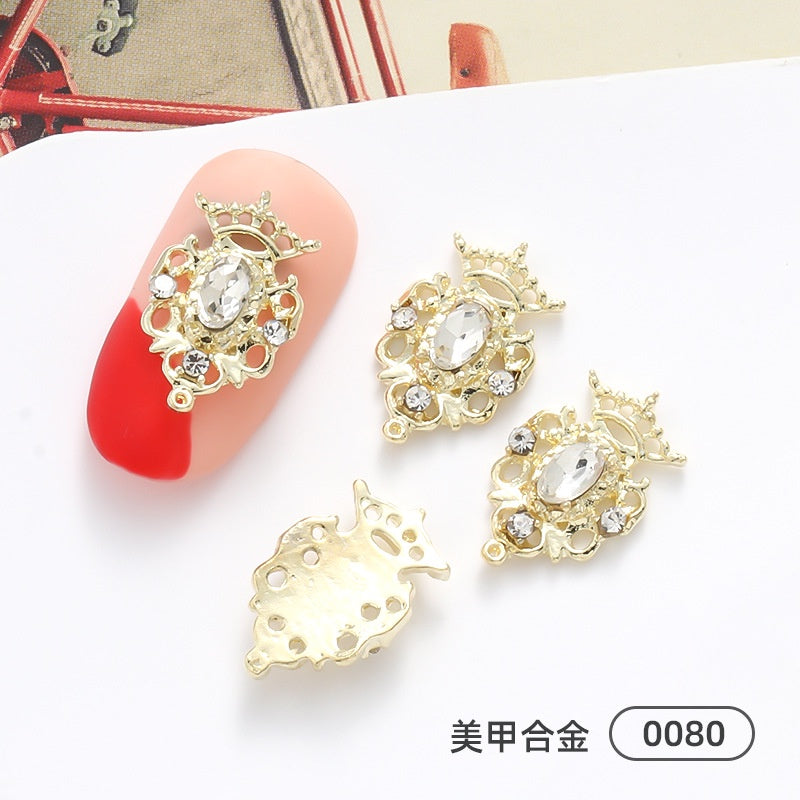 Nail Small Bee Alloy Bow Rhinestone Ornaments Metal Japanese Jewelry