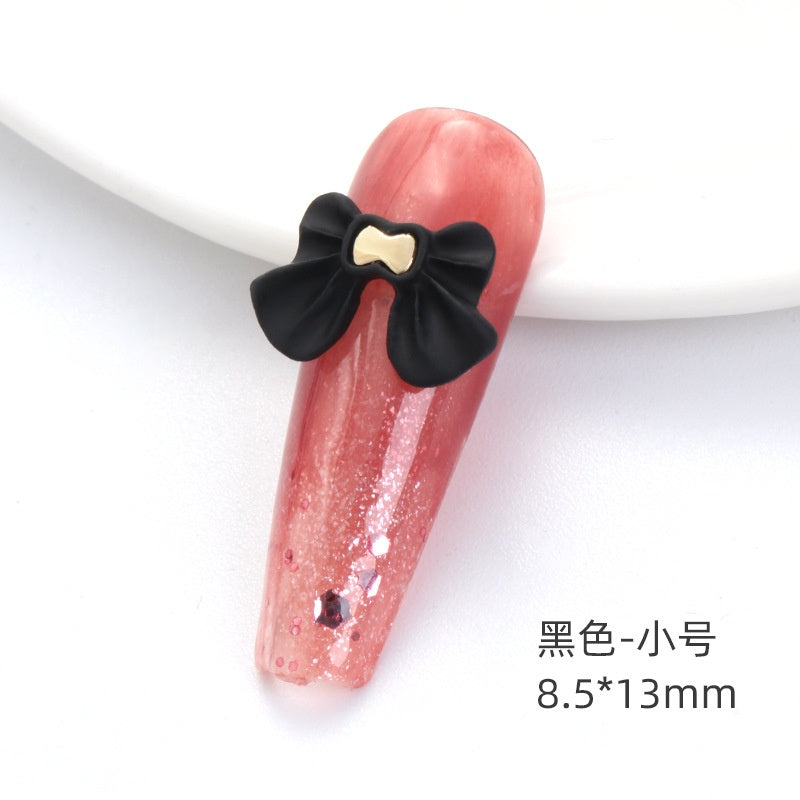 2PCS Bow Nail Decoration Crystal Metal Alloy Nail Art Rhinestones In The Shape of Bows for Nail Art Decoration