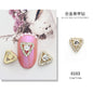 3D Nail Art 2pcs Alloy Kawaii Colorful Design Alloy Accessories Rhinestone Nail Charm