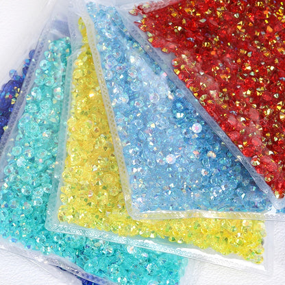 5mm 6mm Round Flatback High Quality Resin Gem Rhinestone DIY for Garment Nail Art Rhiestone
