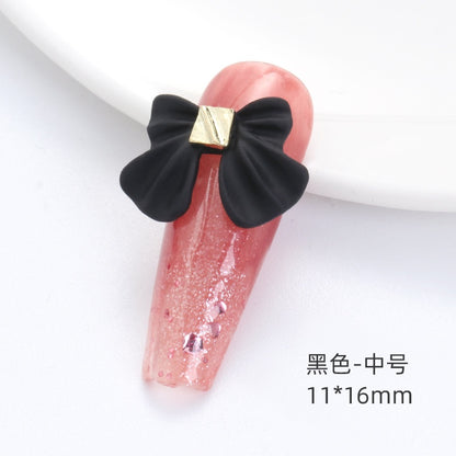 2PCS Bow Nail Decoration Crystal Metal Alloy Nail Art Rhinestones In The Shape of Bows for Nail Art Decoration