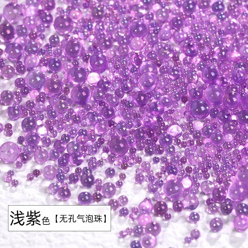 Mini Bubble Beads Nail Art Rhinestone Explosion Resin Boxed DIY Nail Art Accessories Decoration