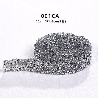 Resin Strip with Costume Rhinestone Strip Patch with Back Rubber Crystal Lace Diy Handmade Jewelry Accessories