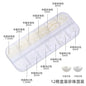 Nail Art Jewelry Boxed 12 Grid 6 Grid Mixed Nail Art Pearls Straight Hole No Hole Radius Pearl Set