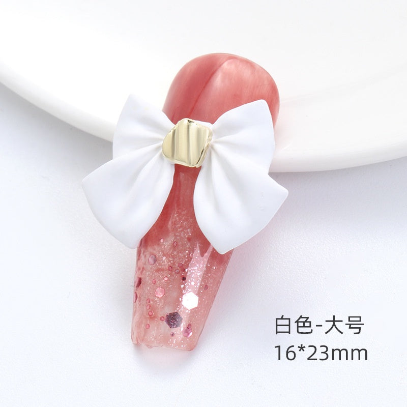 2PCS Bow Nail Decoration Crystal Metal Alloy Nail Art Rhinestones In The Shape of Bows for Nail Art Decoration