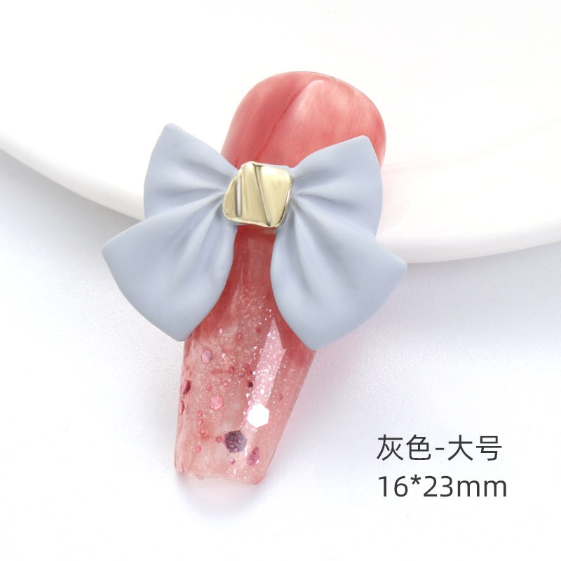 2PCS Bow Nail Decoration Crystal Metal Alloy Nail Art Rhinestones In The Shape of Bows for Nail Art Decoration