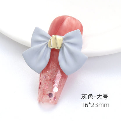 2PCS Bow Nail Decoration Crystal Metal Alloy Nail Art Rhinestones In The Shape of Bows for Nail Art Decoration