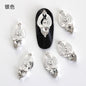 Nail Art Rhinestone Charms 2PCS Metal Alloy Logo 3D Nail Art Jewelry Decoration Accessories for Nails
