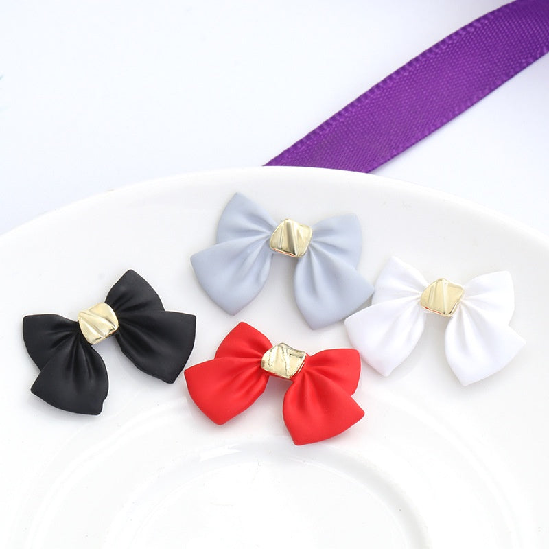 2PCS Bow Nail Decoration Crystal Metal Alloy Nail Art Rhinestones In The Shape of Bows for Nail Art Decoration