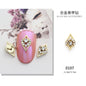 3D Nail Art 2pcs Alloy Kawaii Colorful Design Alloy Accessories Rhinestone Nail Charm
