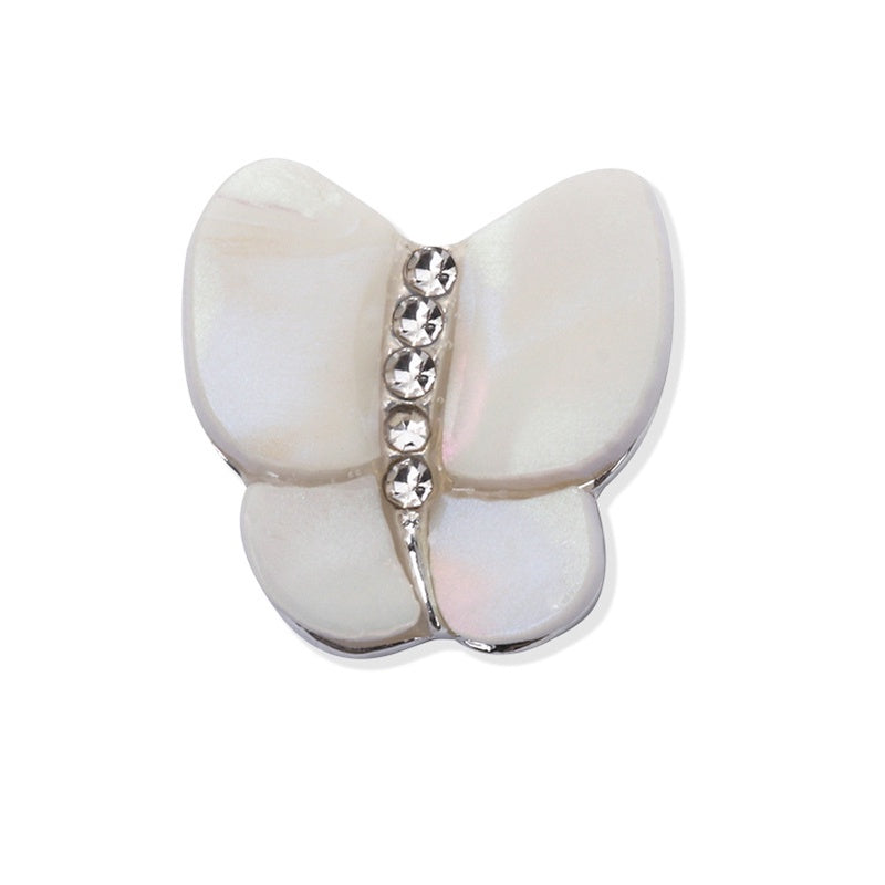 3PCS Alloy Nail Butterfly Japanese Cat's Eye Stone Multi-color 3D Nail Metal Nail Stickers Decoration