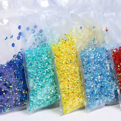 5mm 6mm Round Flatback High Quality Resin Gem Rhinestone DIY for Garment Nail Art Rhiestone
