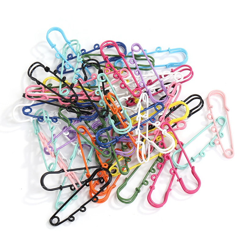 5pcs/10pcs Color Safety Pin Color Environmental Protection Buckle Clothing Pendant Insurance Diy Jewelry Accessories