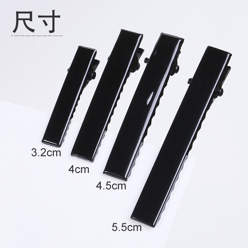 Fashion DIY Black Duckbill Clip Hair Accessories Headdress Handmade Bow Bottom Clip Clip Hair Cards