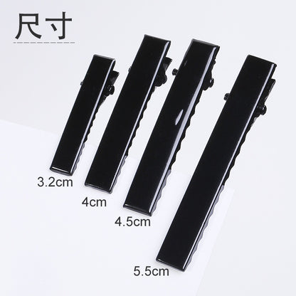Fashion DIY Black Duckbill Clip Hair Accessories Headdress Handmade Bow Bottom Clip Clip Hair Cards
