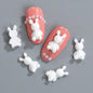 3D Rabbit Cartoon Diy Resin Nail Art Charms Accessories Ornament Decoration