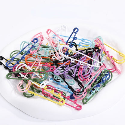 5pcs/10pcs Color Safety Pin Color Environmental Protection Buckle Clothing Pendant Insurance Diy Jewelry Accessories