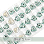 【ready stock】Fashion accessories Accessories for jewelry High Quality Multi Shapes Light Azore Series Rhinestone Crystal Stones For Nail Art Decoration