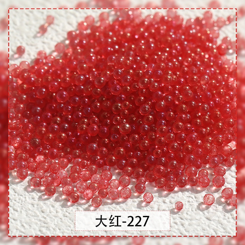 【Genuine in stock】nail rhinestones kawaii Nail jewelry Luminous Bubble Beads Nail Rhinestone DIY Handmade Fashion accessories
