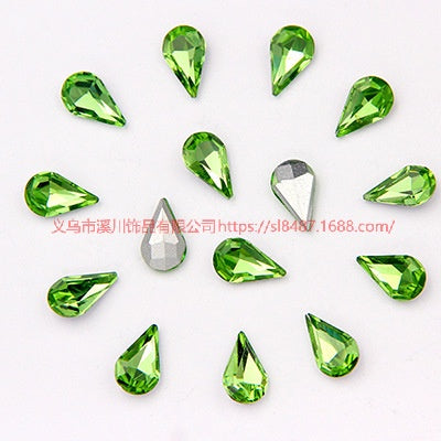 10pcs Diamond Crystal Glass Rhinestone Diy Material Mobile Phone Accessories