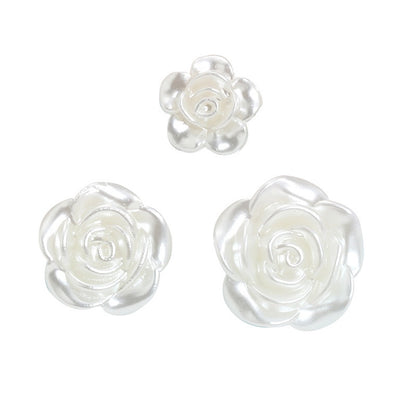 20PCS 12/16/18mm Pearl Color ABS French Hawthorn Accessories For Handmade DIY Jewelry Making