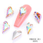 Rhinestone set Crystal K9 Sweet Heart Point Back 15mm Ab Heart K9 Crystal Rhinestones For Nail Decorations