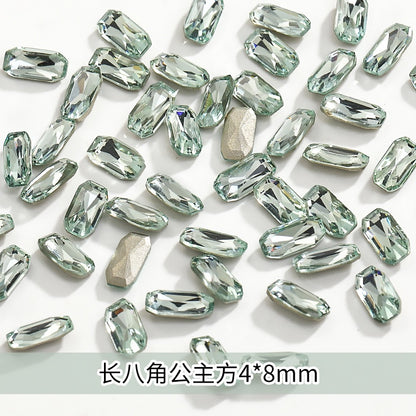 【Genuine in stock】Fashion accessories Accessories for jewelry High Quality Multi Shapes Light Azore Series Rhinestone Crystal Stones For Nail Art Decoration
