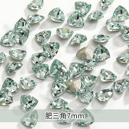 【Genuine in stock】Fashion accessories Accessories for jewelry High Quality Multi Shapes Light Azore Series Rhinestone Crystal Stones For Nail Art Decoration