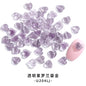 【50pcs】nail rhinestones kawaii Korean wind New Design 8mm 3D Nails Art Charms Resin Parts Camellia Heart Rhinestones For Nail Art Craft