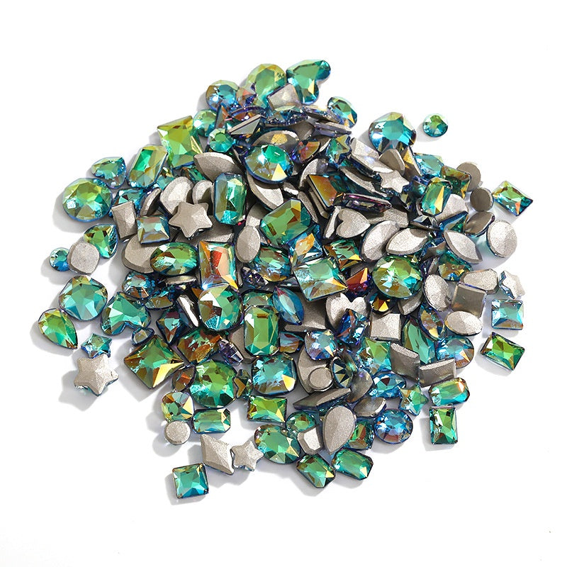 Flat Bottom Nail Art Crystal Autumn High-end K-grade Glass Diy Nail Stickers Decorative Rhinestones
