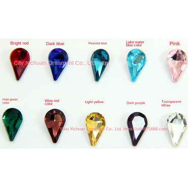 10pcs Diamond Crystal Glass Rhinestone Diy Material Mobile Phone Accessories