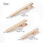 50pcs Rectangular Duckbill Clip（5.6cm/4.5cm/4.1cm/3.2cm）Metal Hairpin Simple Headdress Accessories Materials