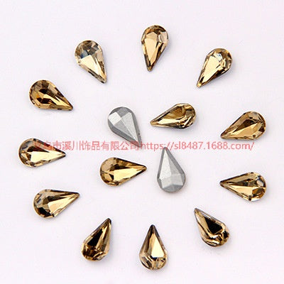 10pcs Diamond Crystal Glass Rhinestone Diy Material Mobile Phone Accessories